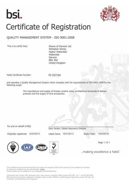 ISO9001-2008 Certificate